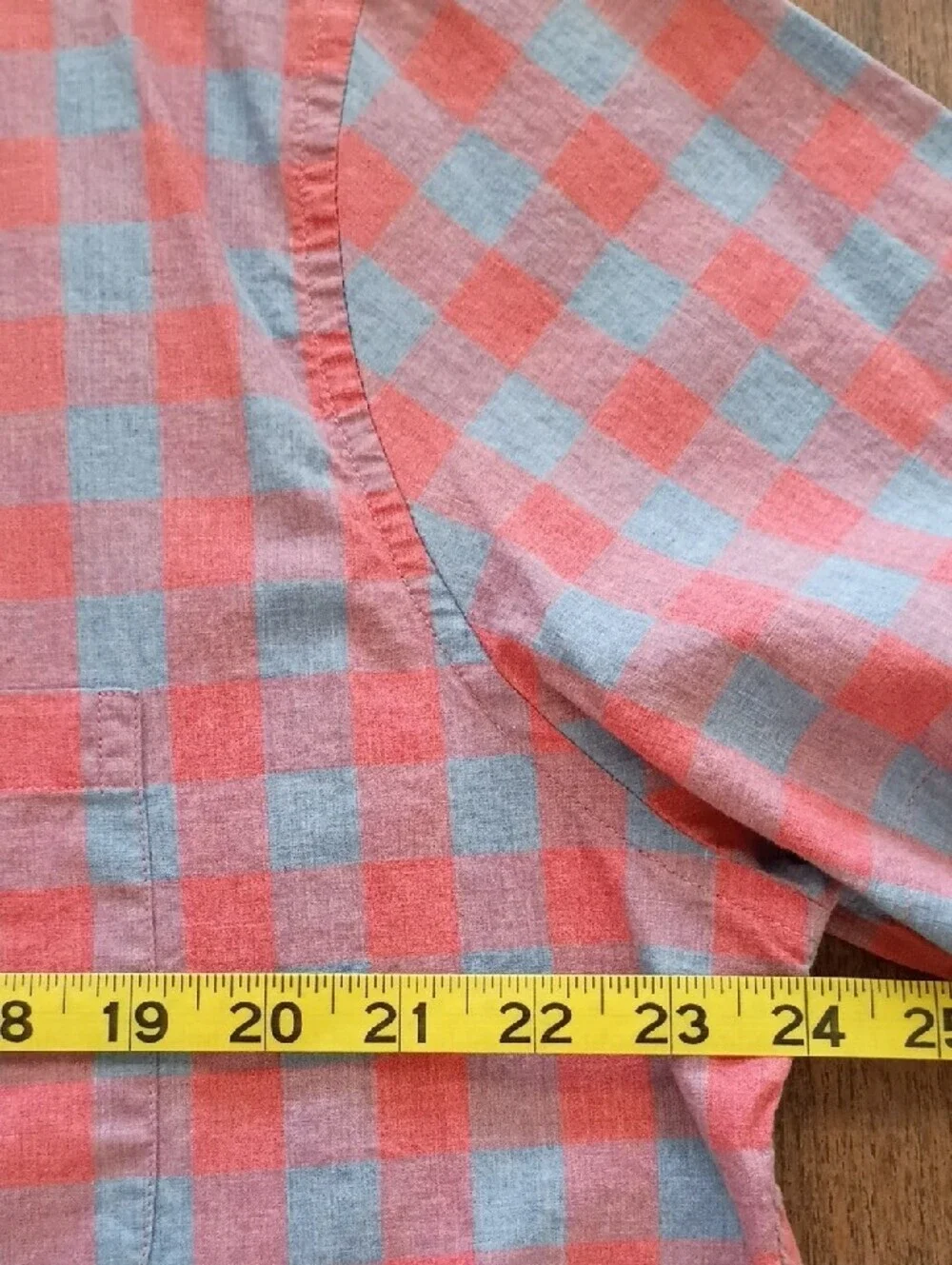 J. Crew Pink and Blue Check Short-Sleeve Button-Down Shirt